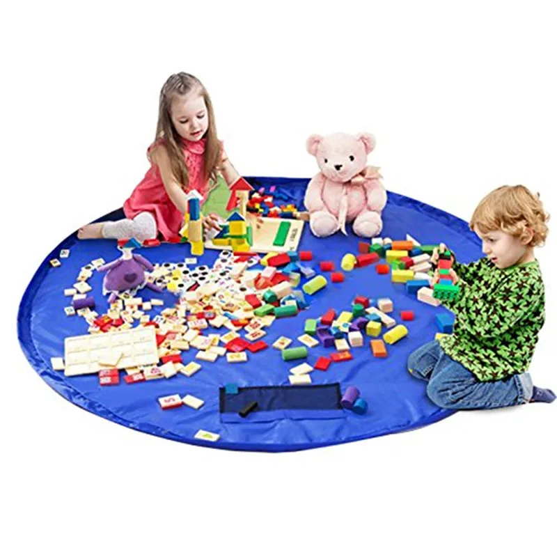 

50cm Portable Kids Toy Storage Bag Play Mat For Lego Toys Organizer Bin Box New Organizer Blanket Rug Boxes Toy Storage Bag