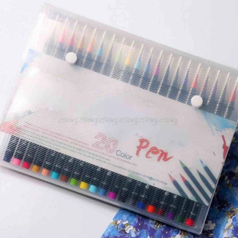 

New 20 Colors Watercolor Marker Pen Soft Brush Calligraphy Sketch Drawing Painting With Retail Package N22 dropship