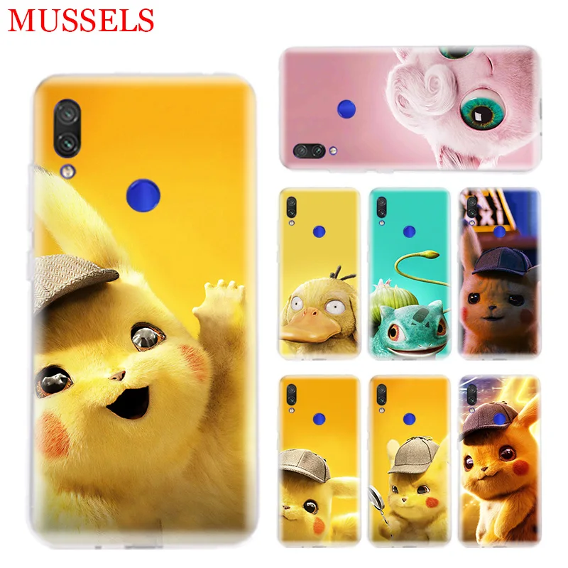 

Pikachue Movie Trend Phone Case for Xiaomi Redmi S2 Y3 Y2 Note 7 7S 6 5 Pro 4 4X Mi Pocophone F1 9 8 A2 Lite Pattern Cover Coque