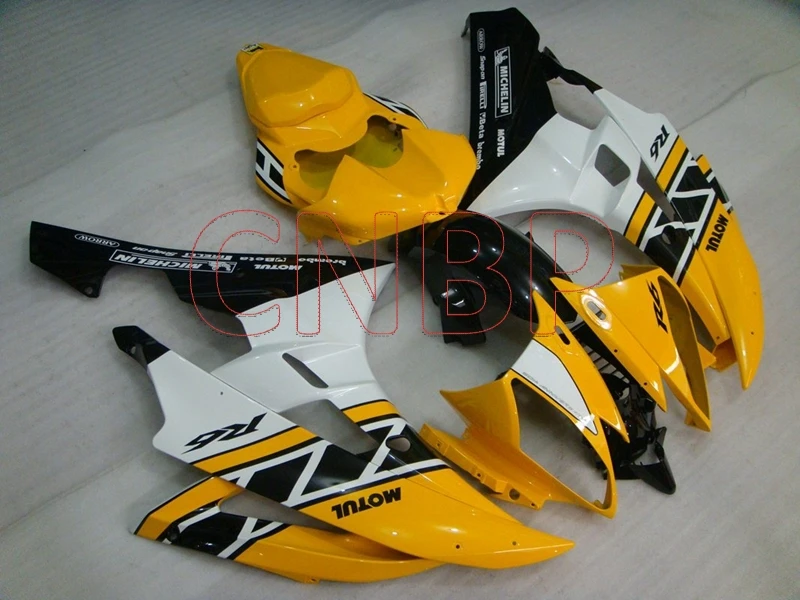 Plastic Fairings YZFR6 2006 2007 Yellow Black 50th Full Body Kits YZF ...