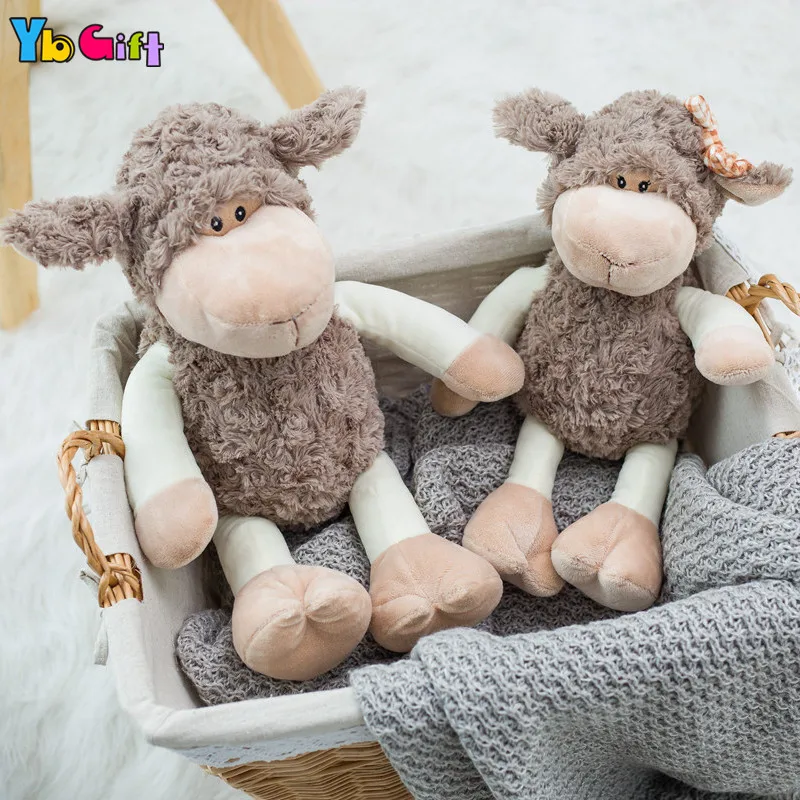 

Kawaii Cartoon Plush Sheep Calm Toy Stuffed Animal Plush Toy Babyshower Props Dolls Room Party decoration Baby Gift Dropshipping
