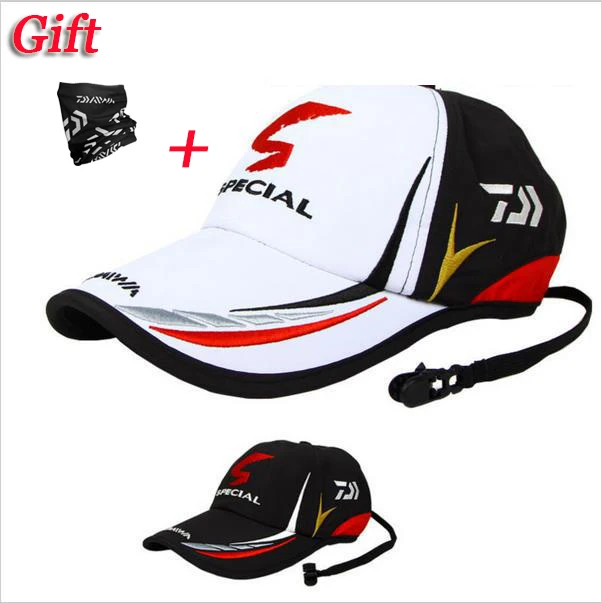 US $3.84 2019 Daiwa New Brand Outdoor Sport Adjustable Fishing Sunshade Sport Baseball Fishermen Hat Special