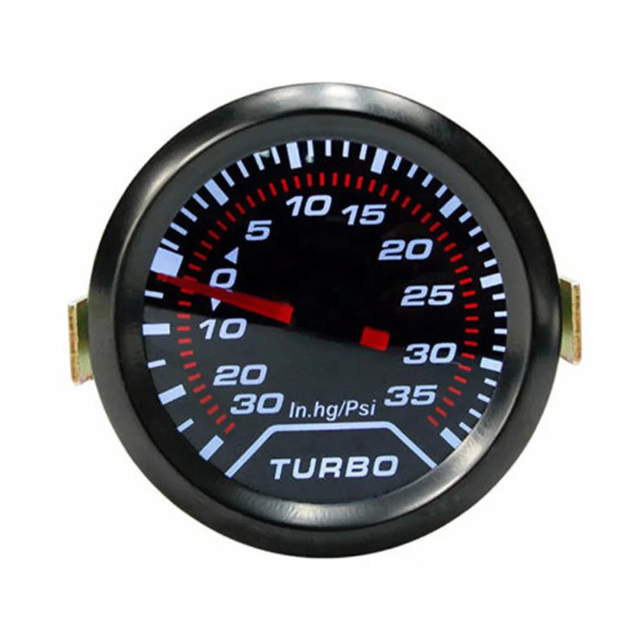 

2" 52mm Car Universal Turbo Boost Gauge Meter Kit Smoke Len LED 35 Psi 12V