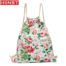 

Print Canvas Drawst Hanged Sack Beach Travel Backpack Pouch Bag Designer High Quality MAY10