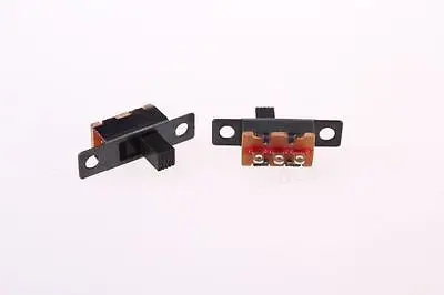 

10 Pcs On/On 2 Position 1P2T SPDT Panel PCB Slide Switch 3 Solder Lug Terminal