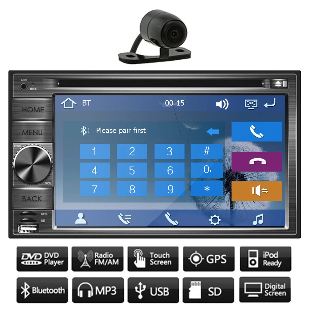 Excellent GPS Car DVD 6.2 Inch EQ Radio System Touch Screen CD MP3 PC Receiver Stereo Audio Autoradio Camera Music 3D Map 1 Excellent GPS Car DVD 6.2 Inch EQ Radio System Touch Screen CD MP3 PC Receiver Stereo Audio Autoradio Camera Music 3D Map 1