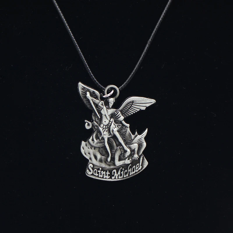 Vintage-Bible-Angel-Saint-Michael-Pendant-St-Michael-Pray-For-Us-Pendants-Necklaces-3D-Archangel-Angel (4)
