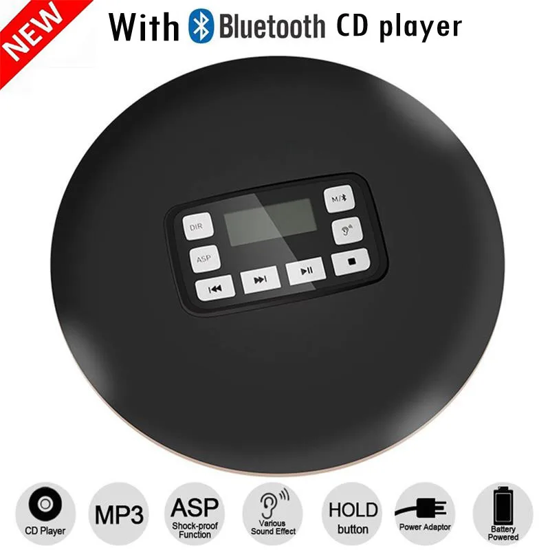 HOTT 611T Портативный CD плеер беспроводной Bluetooth HIFI стерео функция защиты от