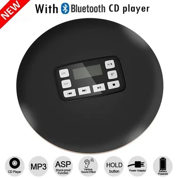 

HOTT 611T Portable CD Player Wireless Bluetooth HIFI Stereo Anti-jump / Shock Protection Function Personal CD Music Player