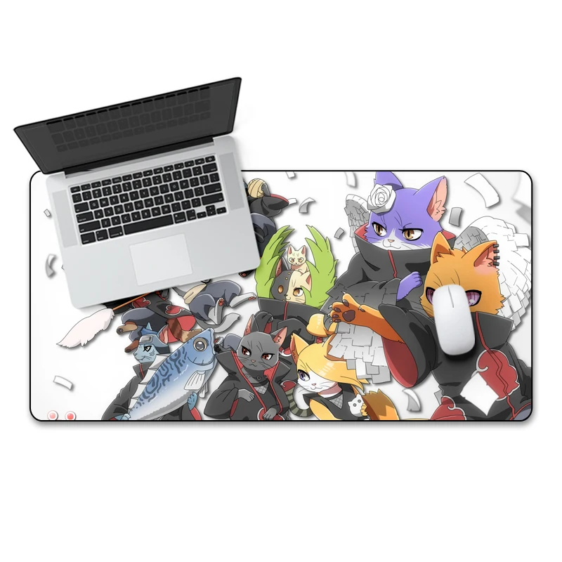 QQQRGB 80X40cm игровой коврик для мыши знаменитый японский аниме Наруто серии милые