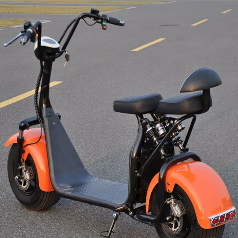 Top Citycoco Electric Scooter Fat Tire 1000W 60V 12AH/20AH Lithium Motorcycle E-Bike Cycling LCD Display Bluetooth GPS Pedal City 1