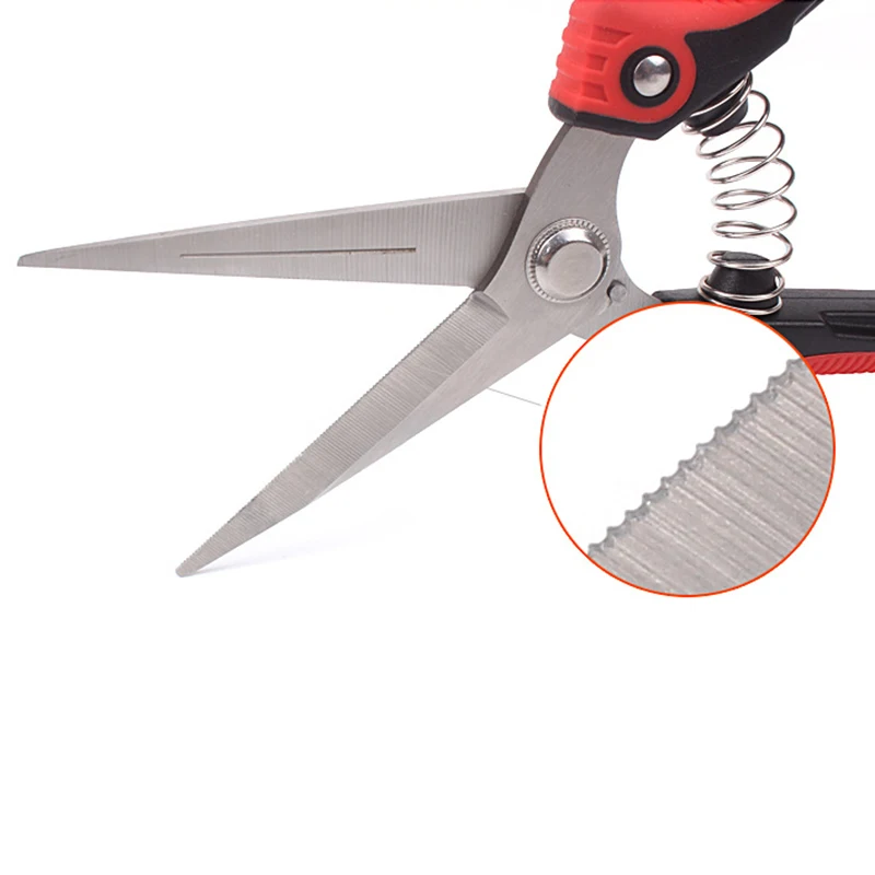Scissors Gardening Stainless Steel Branch Pruner Cutter Sharp Bypass Pruning Shears DC120