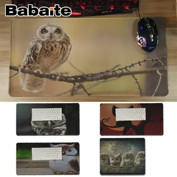 

Babaite High Quality Funny owl mouse cat Rubber Mouse Durable Desktop Mousepad Professional Gaming Mousepad Keyboard Mat
