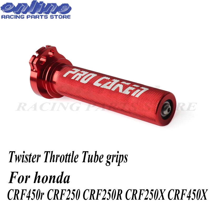 CNC алюминий Twister дроссельной заслонки ручки для honda crf450r crf crf250 CRF250R CRF250X CRF450X питбайк части dirtbike мотоцикл