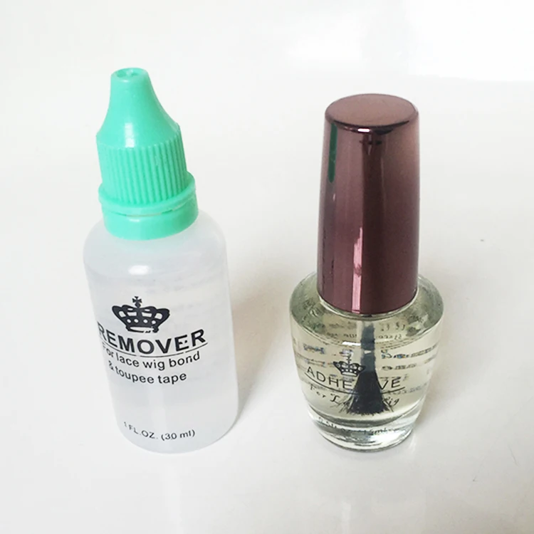 

5pcs Waterproof professional hair glue adhesive for lace wig adhensive glue 15ML with glue remover 30Ml