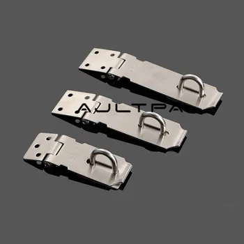 

60Pcs High-quality Thickening Stainless Steel Cabinet Hasp Padlock Latch Lock Door Hasp Lock Home Hotel Door Security Hardware