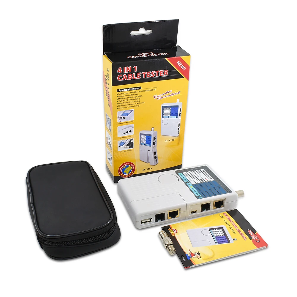 Оригинальный Noyafa NF 3368 Cat5 Cat6 UTP STP RJ11/ RJ45/ BNC/ USB проводной трекер Диагностика тона
