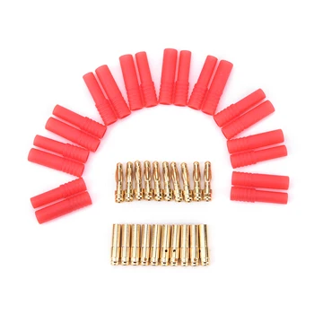 

10 Sets 4mm Banana Female Insulated Jack Plug Connector for 4mm Male Non-Insulated Banana Plug Connector