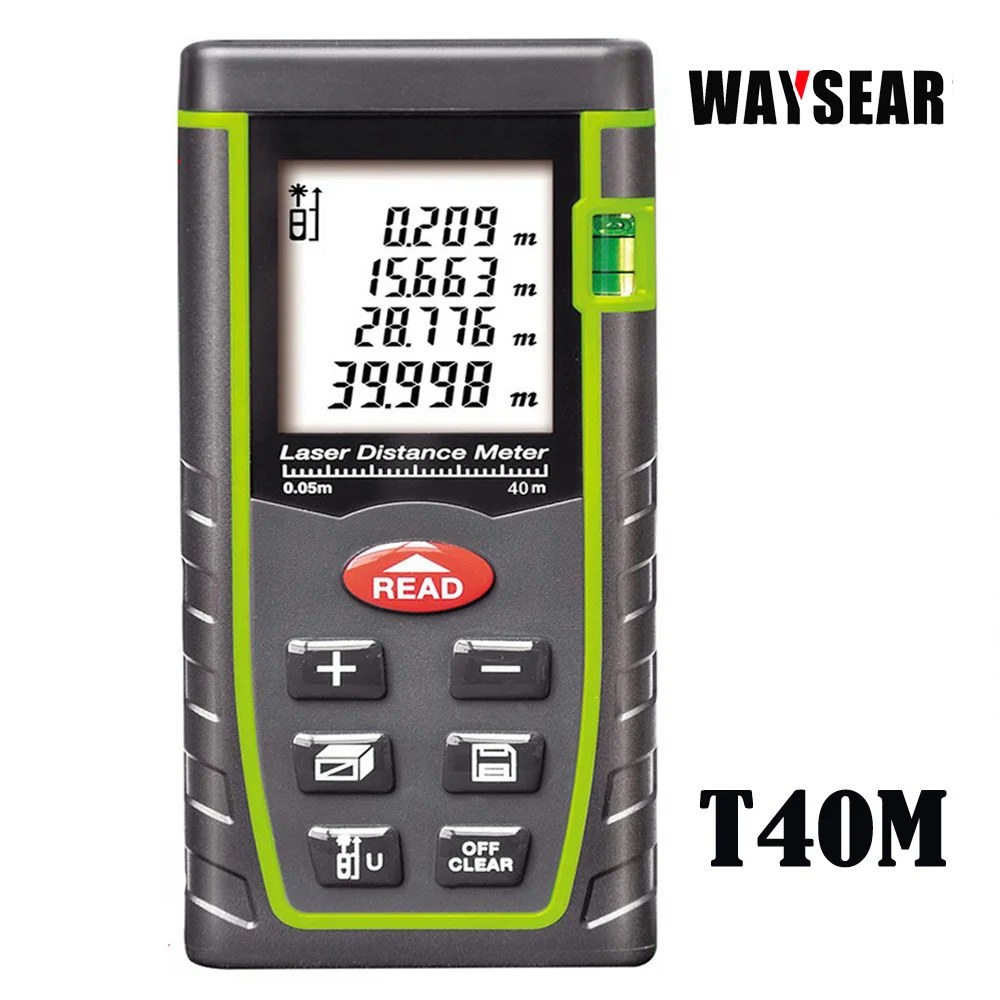 Goede Laser afstandsmeter digitale laser afstandsmeter afstandsmeter 40 m 60 m 80 100 m laser meetlint apparaat heerser hoek volume gereedschap