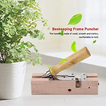 

1PC Honeycomb Frame Puncher Fine Workmanship Very Practical Honeycomb Frame, Perforation Bee Spleen Home Garden Beekeeping Tools
