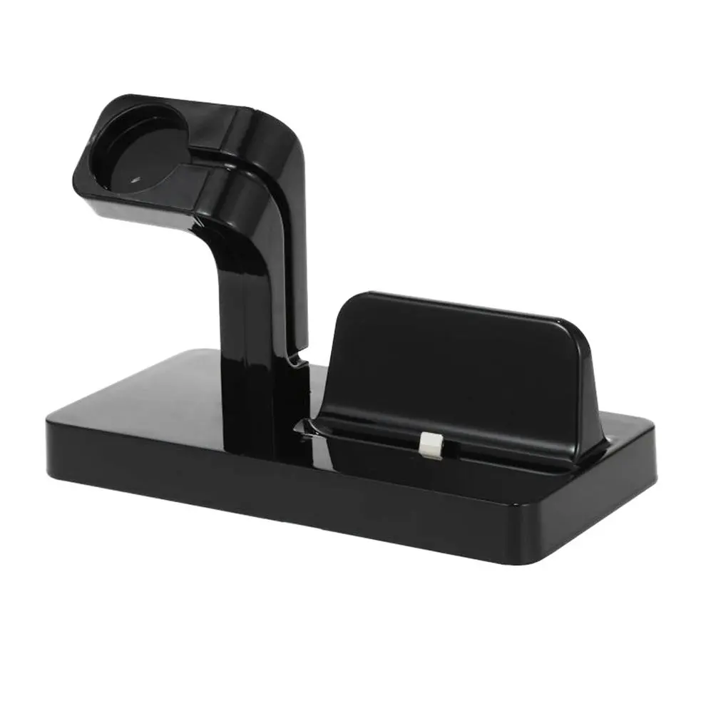 

8pcs Black 2 in 1 Charging Dock For Apple Charger Holder For iPhone 7/6/5