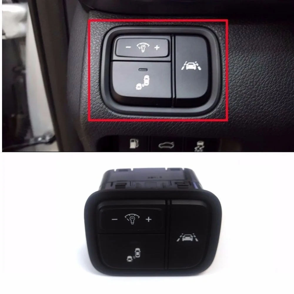 

Side Crash Pad Switch Assy for KIA 2016 + Optima K5 Instrument brightness button radar assisted anti-slip button 93700D4100WK