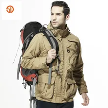 SD осень мужская тонкие рукава можно сокрушить ветровка Открытый Пеший Туризм Восхождение Отдых Водонепроницаемый Куртки многофункциональный пальто