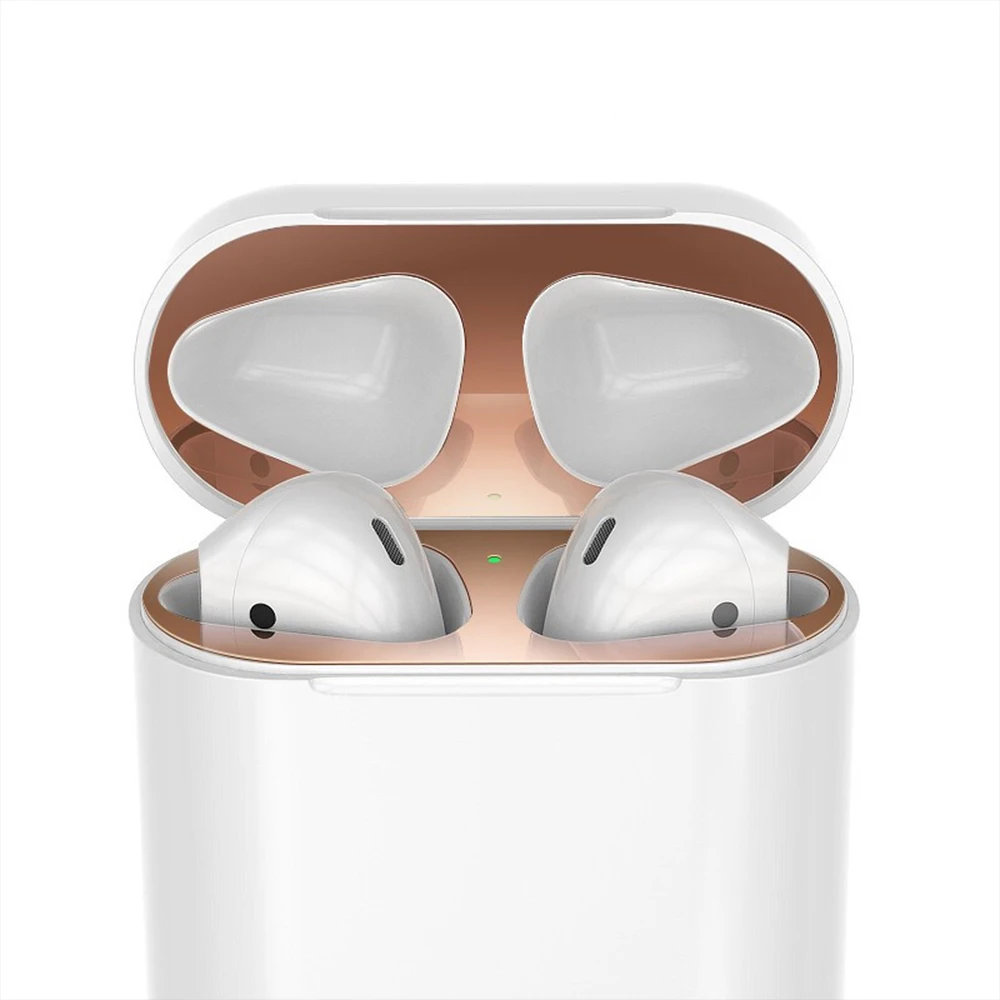 

Dust Guard for Airpods 1 Ultra Thin Dustproof Metallic Sticker 18K Plated Film for Airpods Case 1 Gold/Sliver/Red/Blue/ Black