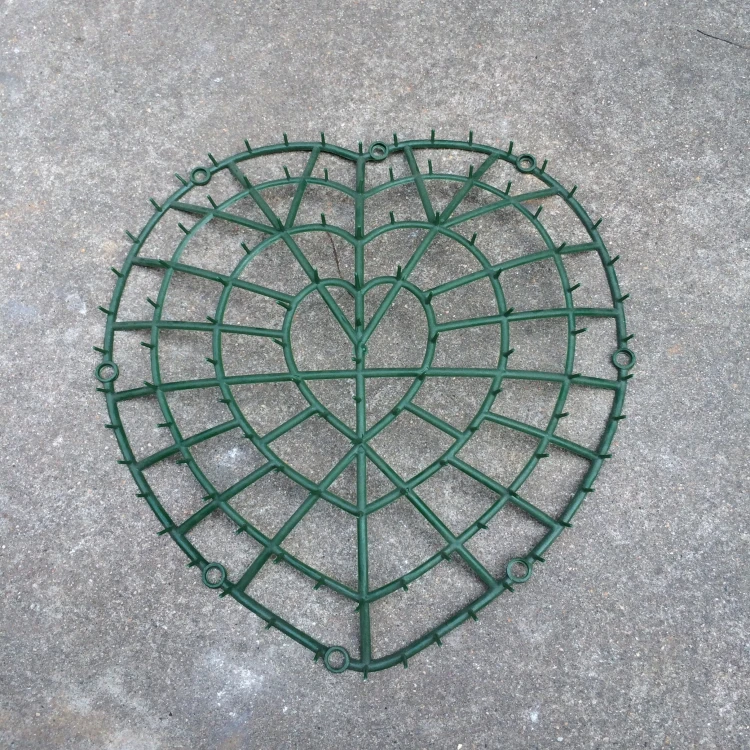 1 шт. 38*38 см сердце пластиковая рамка для цветочного шара DIY каркас для венка для поцелуев шары трава букет Свадебная опора