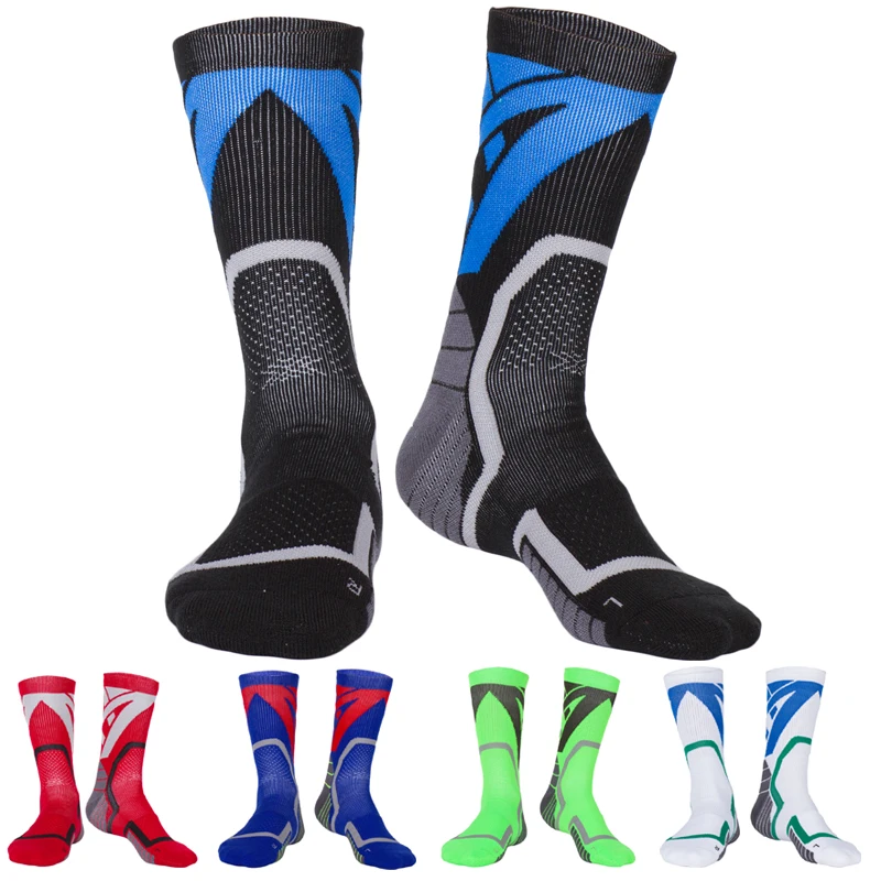 3 Pairs New Colorful Unisex Male Female Professional Outdoor Sports Basketball Thick Bottom Long Towel Socks Free size for Women |