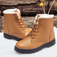 Snow boots for women Waterproof Large size 9-12 Classic Woman Winter boots Leather Plush Warm Shoes Wedge Female Ankle boots цена Snow boots for women Waterproof Large size 9-12 Classic Woman Winter boots Leather Plush Warm Shoes Wedge Female Ankle boots цены онлайн