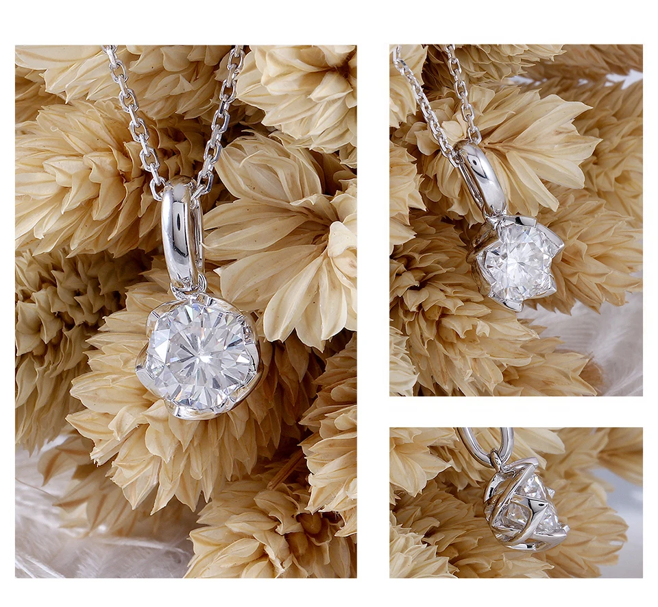 moissanite 1 ct pandent necklace (2)