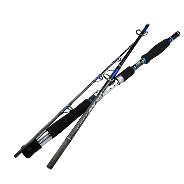 1.8/2.1/ 2.28m Xh Carbon Boat Fishing Rod Spinning Jigging Rods Hard  Trolling Rod Sufrcasting 3 Sections Tough Power Fast Action - Fishing Rods  - AliExpress
