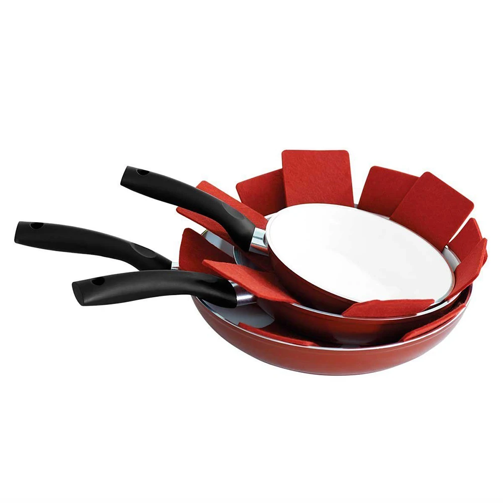 

8pcs/lot Pan Protectors Pot Pad Table Mat Placemat Cup Coasters Heat-resistant Non-woven Cloth Home Decors DIY Size