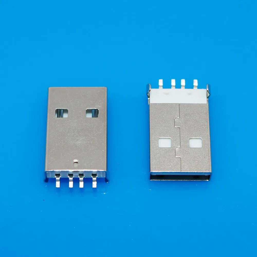 

Male USB Receptacle Type A Connector PCB Vertical Mount Socket