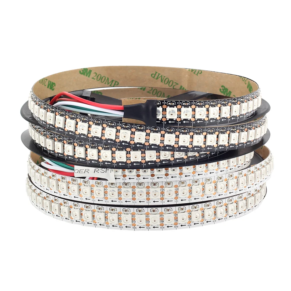 

WS2812B LED Strip 30/60/144 Pixels 1M/2M/3M/5M DC5V Pixel LED Strip 5050 SMD built-in WS2812 IC IP30/IP65/IP67