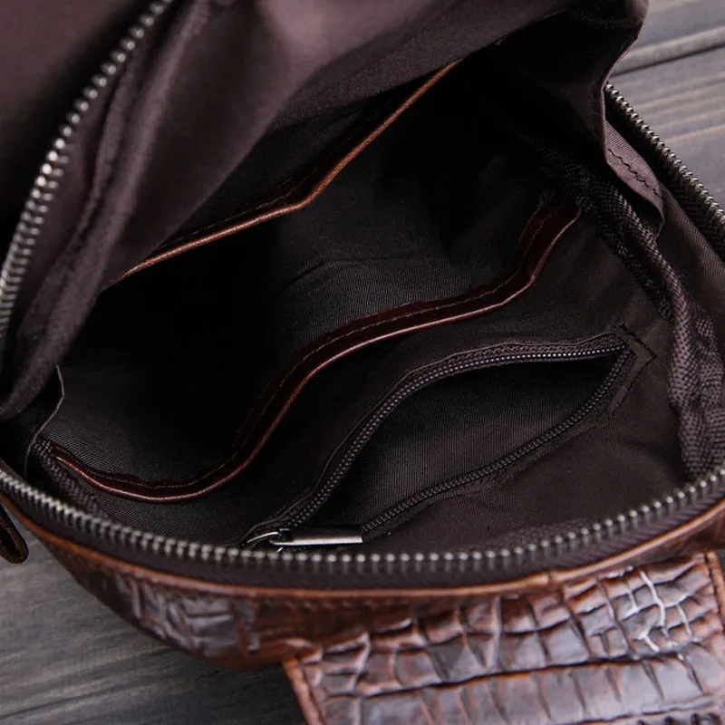 Мужские винтажные мужские сумки из натуральной крокодиловой кожи, дорожные сумки через плечо, сумки-мессенджеры, нагрудная сумка