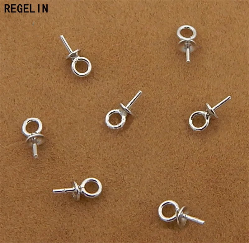 REGELIN 925 Серебро пробы для кабошона застежки крючки 10 шт./лот 3 мм браслета ожерелья