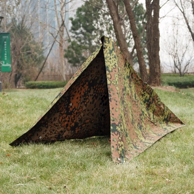 

WWII WW2 GERMAN ARMY ELITE OAKLEAF CAMO REVERSIBLE TENT MILITARY ZELTBAHN - World military Store