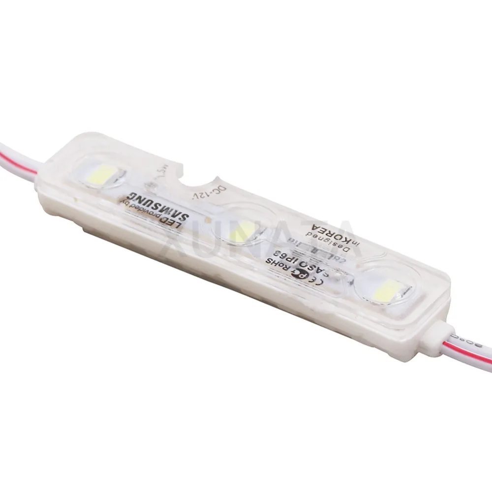 Samsung чип SMD 5630 3 светодиодный модуль освещения DC12V IP68 Водонепроницаемый Superbright красные, синие зеленый белый светодио дный модули