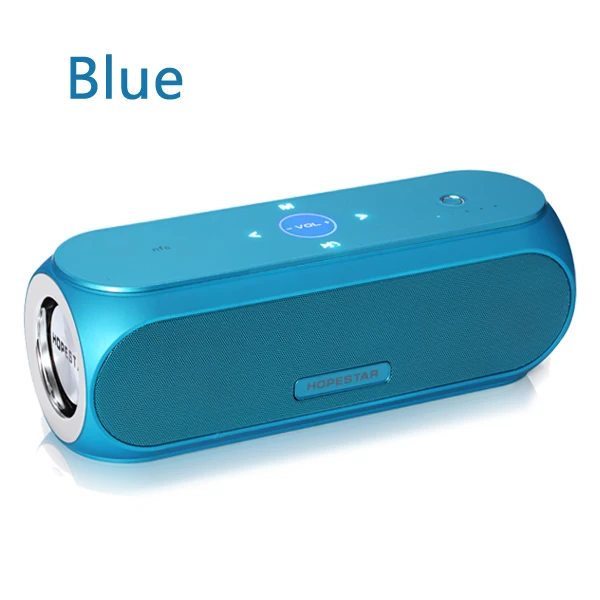 HOPESTAR H19 Портативный беспроводной Bluetooth динамик водонепроницаемый громкий динамик наружный басовый эффект внешний аккумулятор сабвуфер ТВ звуковая панель - Цвет: Синий
