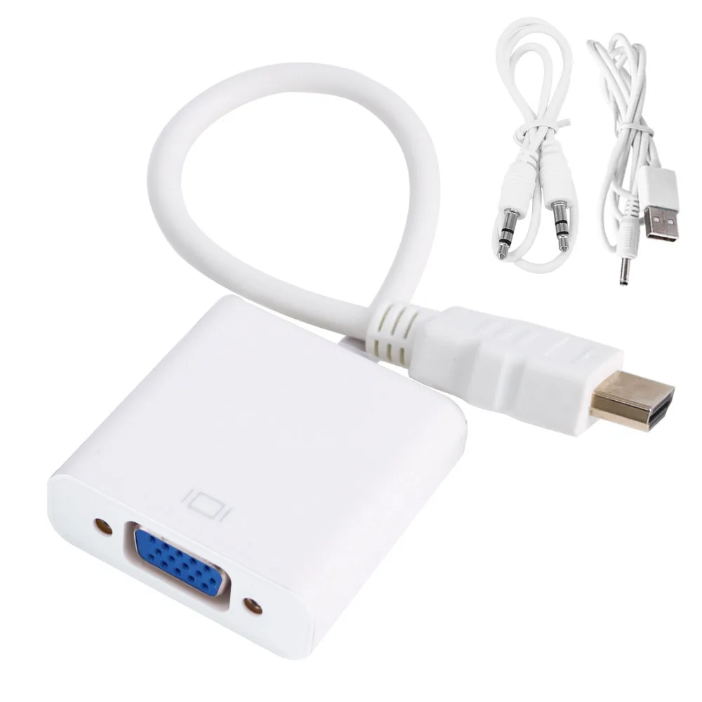SeenDa HDMI VGA Кабель адаптер 1080P Male to Famale с аудио кабелем для HD ТВ XBOX PS3 PS4 ноутбука