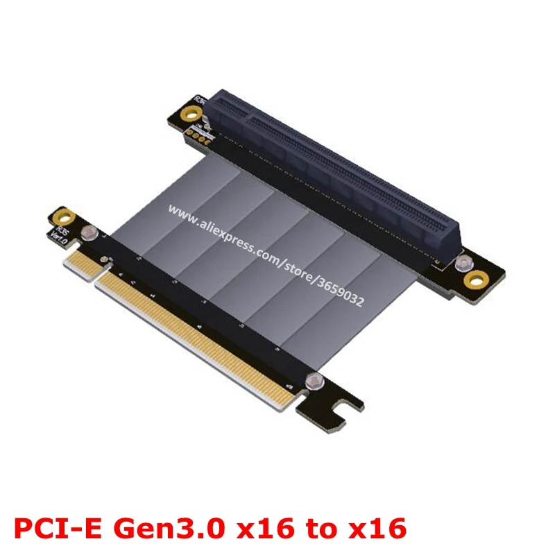 Переходная карта PCIE 3 0 с 16X на переходная под прямым углом pci e PCI Express x16 удлинитель