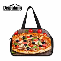 Dispalang 3D пиццы узор Повседневное Чемодан сумка Портативный большая дорожная сумка для Для мужчин Обувь для мальчиков дорожная сумка Bolsa Viaje