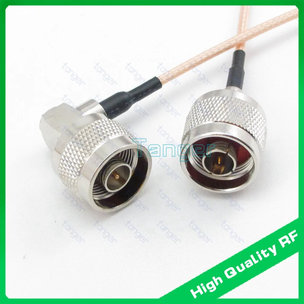 

Hot sale N male 90 degree to N male plug straight connector with RG316 RG-316 Coaxial Pigtail Jumper RF cable 20inch 50cm cable