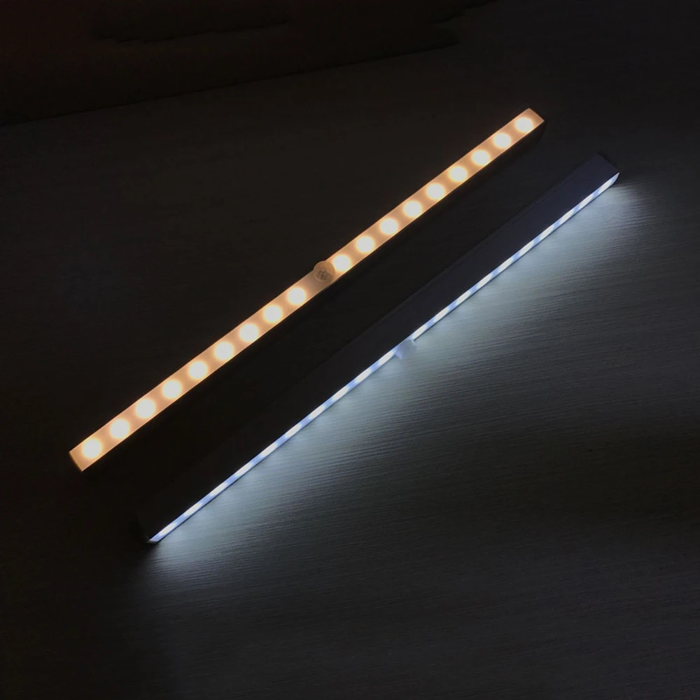 

USB recharged 33CM Led under cabinet light PIR motion sensor DC5V Night lamp for Kitchen,Bedroom,Wardrobe,Closet