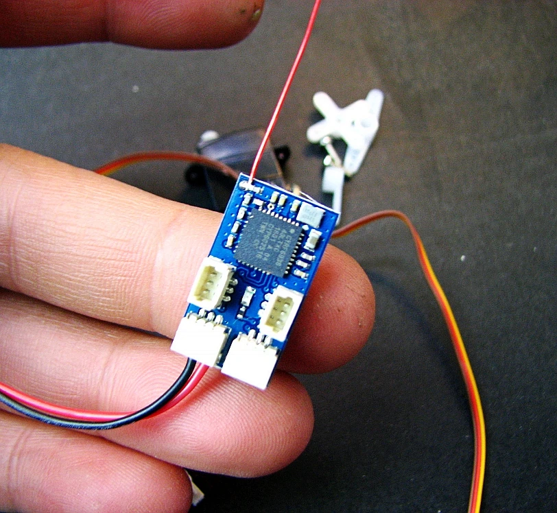 DSM2/приемник DSMX и 2g микро сервопривод * 2 набор кистей с 5A фонарей|dsm2 receiver|receiver