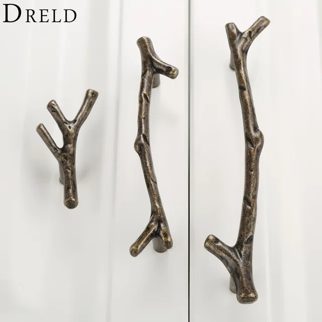 Special Offers DRELD Door Knobs Tree Branch Furniture Handles Cabinet Knobs and Handles Kitchen Handles Pulls Furniture Hardware 96mm 128mm Special Offers DRELD Door Knobs Tree Branch Furniture Handles Cabinet Knobs and Handles Kitchen Handles Pulls Furniture Hardware 96mm 128mm