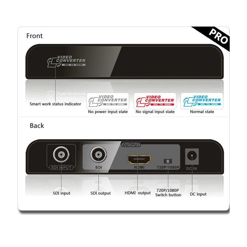 Новый преобразователь SDI HDMI удлинитель 1 и выход поддерживает 720p 1080p|sdi to hdmi|sdi hdmi