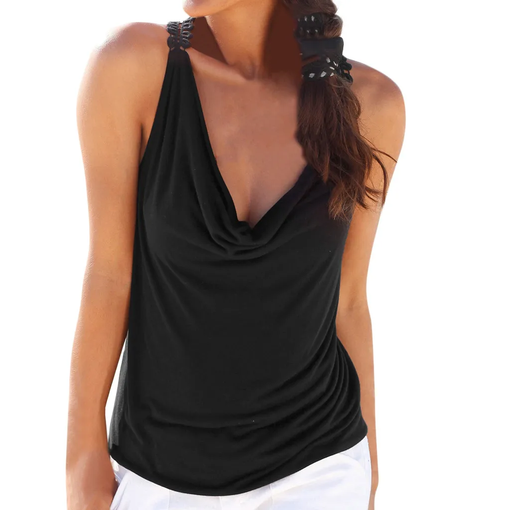 Feitong/Женская майка, топы года, пляжная одежда, повседневная ...